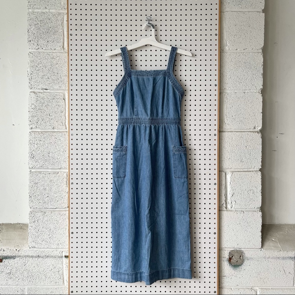 madewell denim apron dress
